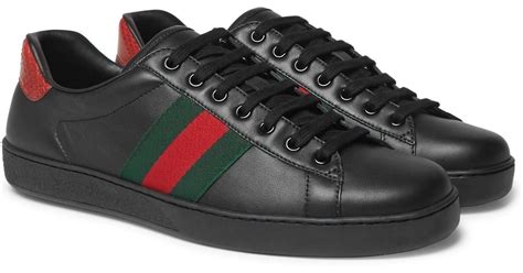 gucci sneakers men black|authentic gucci sneakers for men.